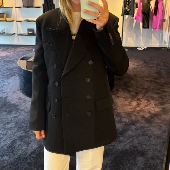 KHAITE Tanner Blazer in Black
